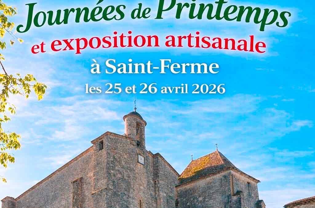 Journées de printemps 25 et 26 avril 2026
